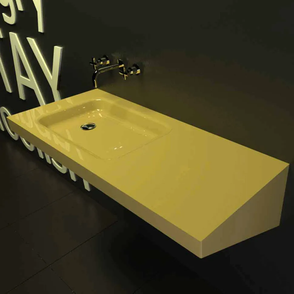 Lavabo sospeso design moderno Saddled made in Italy