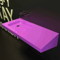 Lavabo sospeso design moderno Saddled made in Italy