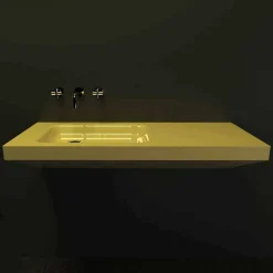Lavabo sospeso design moderno Saddled made in Italy
