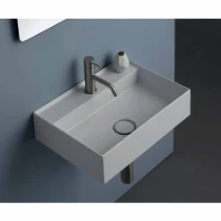 Lavabo sospeso in ceramica Sun 50x35 cm, diversi colori disponibili