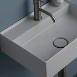 Lavabo sospeso in ceramica Sun 50x35 cm, diversi colori disponibili