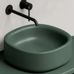 Lavabo 40x40 cm da Appoggio in Ceramica di Diversi Colori Made in Italy - Ragazza