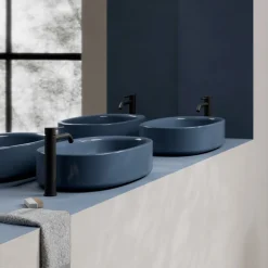 Lavabo 60x35 cm da Appoggio in Ceramica di Diversi Colori Made in Italy - Ragazza
