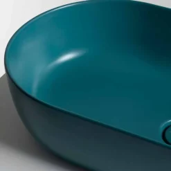 Lavabo 70x35cm da appoggio in ceramica made Italy Star, design moderno