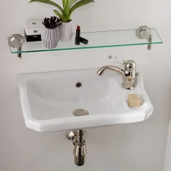Lavamani Sospeso in Ceramica di Design Vintage, Made in Italy – Nausica