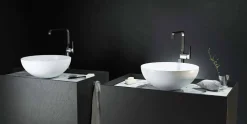 Lavandino circolare da appoggio made in Italy, Donnas