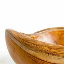 Lavandino da appoggio moderno in legno teak naturale Vigevano