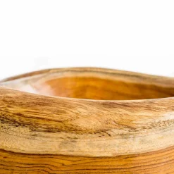 Lavandino da appoggio moderno in legno teak naturale Vigevano