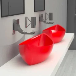 Lavandino Design in Solid Surface Sashimi Made in Italy