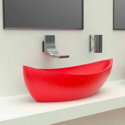 Lavandino Design in Solid Surface Sashimi Made in Italy