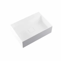 Lavandino di design da appoggio in Solid Surface prodotto in Italia, Lavis