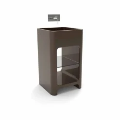 Lavandino freestanding monoblocco moderno fatto in Italia, Tufino