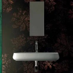 Lavandino in ceramica da appoggio di design L 90cm made in Italy, Gais