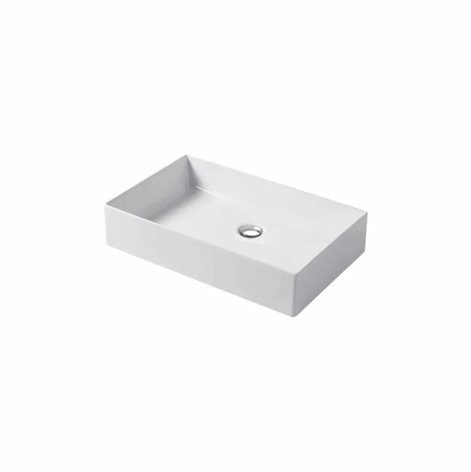 Lavavo da Appoggio di Design, in Ceramica Bianca o Colorata Leivi