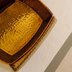 Lavavo da appoggio di design in ceramica bronzo made in Italy Simon