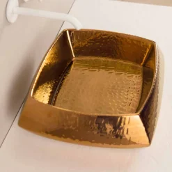 Lavavo da appoggio di design in ceramica bronzo made in Italy Simon