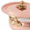 Legumiera con Coperchio in Rame Stagnato a Mano Made in Italy 28 cm - Mariacarla