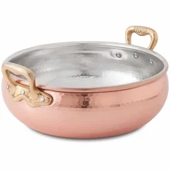 Legumiera in Rame Stagnato a Mano con 2 Manici Made in Italy 16 cm - Gianmaria