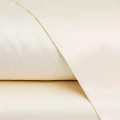 Lenzuola in Raso di Cotone Completo da Letto Matrimoniale Tinta Unita - Fresia