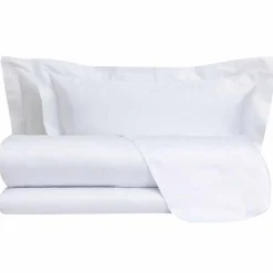 Lenzuola in Raso di Cotone Completo da Letto Matrimoniale Tinta Unita - Fresia