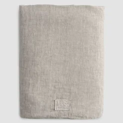 Lenzuola Matrimoniali con Angoli in Lino Nero, Burro o Gesso Old - Fiumano
