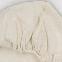 Lenzuola Matrimoniali con Angoli in Lino Nero, Burro o Gesso Old - Fiumano
