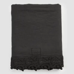 Lenzuolo Letto Matrimoniale in Lino con Pizzo Poema, 3 Finiture - Dulcis