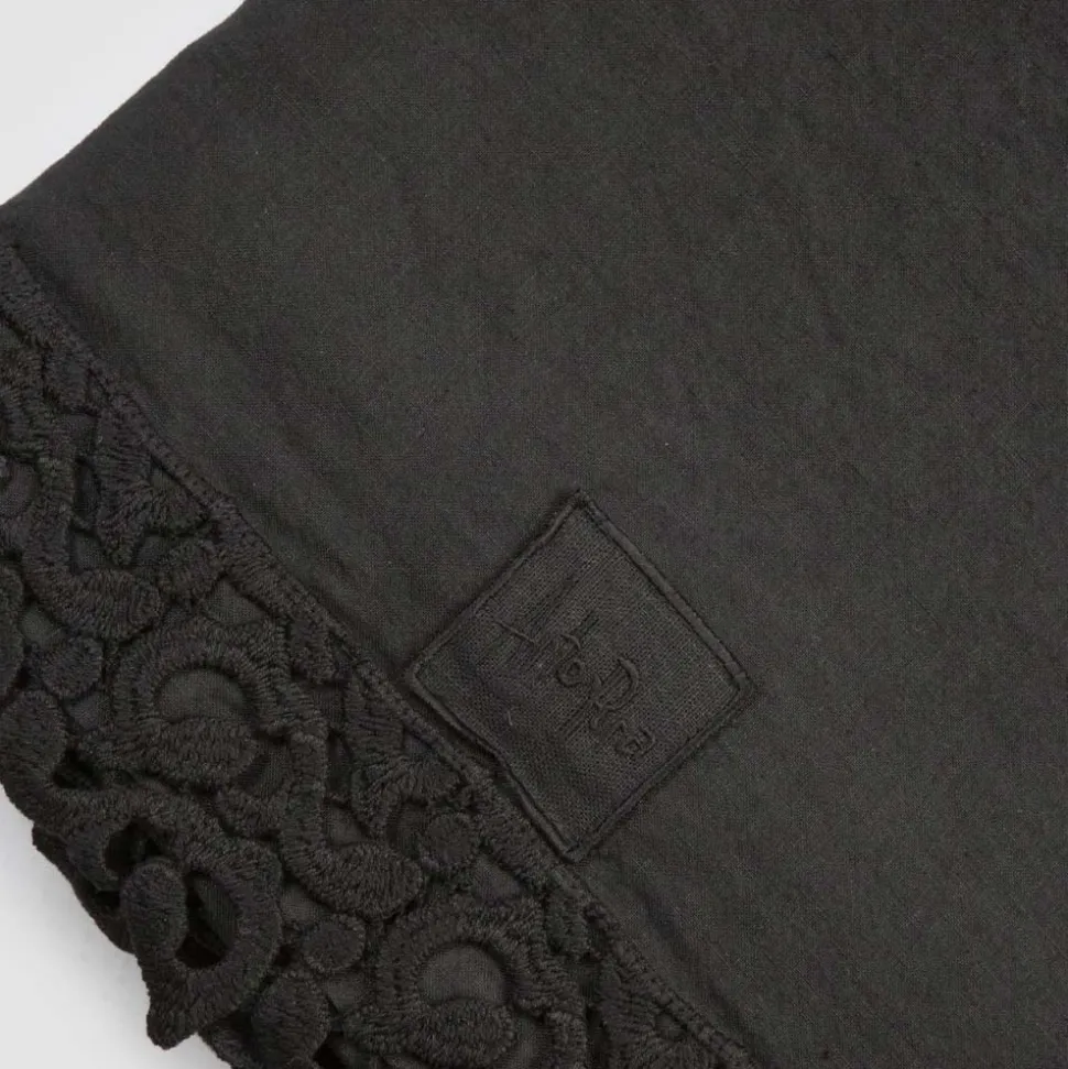 Lenzuolo Letto Matrimoniale in Lino con Pizzo Poema, 3 Finiture - Dulcis
