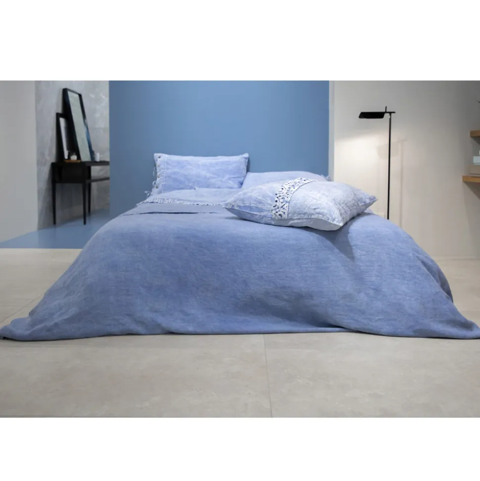 Lenzuolo Matrimoniale con Angoli, Lino Colorato di Lusso Made in Italy - Fiumano