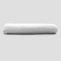 Lenzuolo Matrimoniale con Angoli di Lino Bianco di Lusso Made in Italy - Fiumano