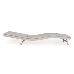 Lettino da Esterno in Polyrattan con Ruote – Meredith