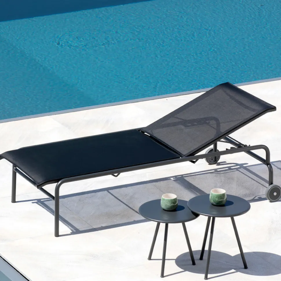 Lettino da Giardino Impilabile in Acciaio Made in Italy 2 Pezzi – Arwen