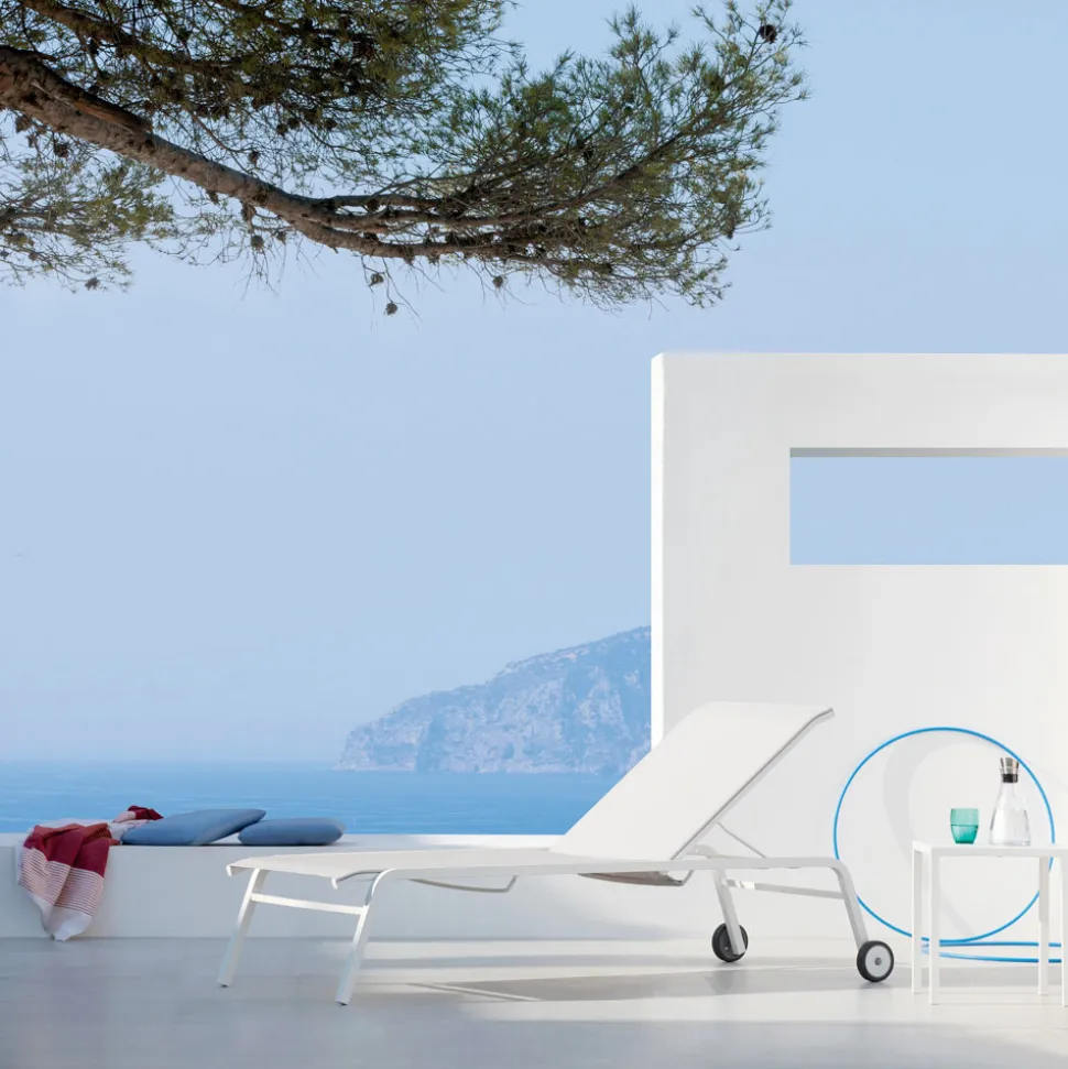 Lettino da Giardino Impilabile in Acciaio Made in Italy 2 Pezzi – Aberdeen