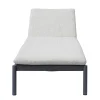 Lettino 205x76 cm da Esterno in Alluminio con Cuscino - Tessara