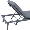 Lettino 196x75 cm da Esterno in Alluminio con Cuscino - Sundra