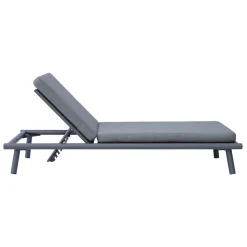 Lettino 196x75 cm da Esterno in Alluminio con Cuscino - Sundra