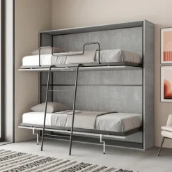 Letto a Castello a Scomparsa Orizzontale Made in Italy - Collaborativo