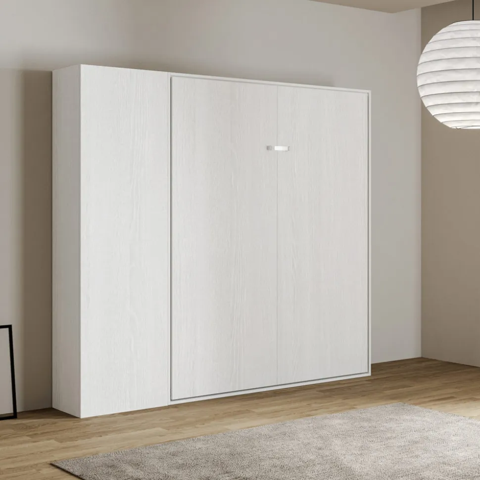 Letto Alla Francese a Scomparsa Verticale con Colonna - Magicompare