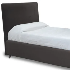 Letto da Una Piazza con Testiera in Tessuto Realizzato in Italia - Fiuto