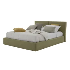 Letto Imbottito Matrimoniale con Box in Tessuto Ecopelle Made in Italy – Deserto