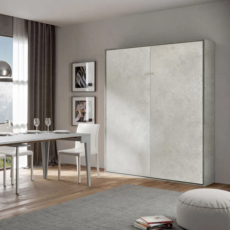 Letto Matrimoniale a Scomparsa Verticale in Diverse Finiture - Magicompare
