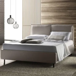 Letto Matrimoniale con Box Contenitore Realizzato in Italia - Ernesta