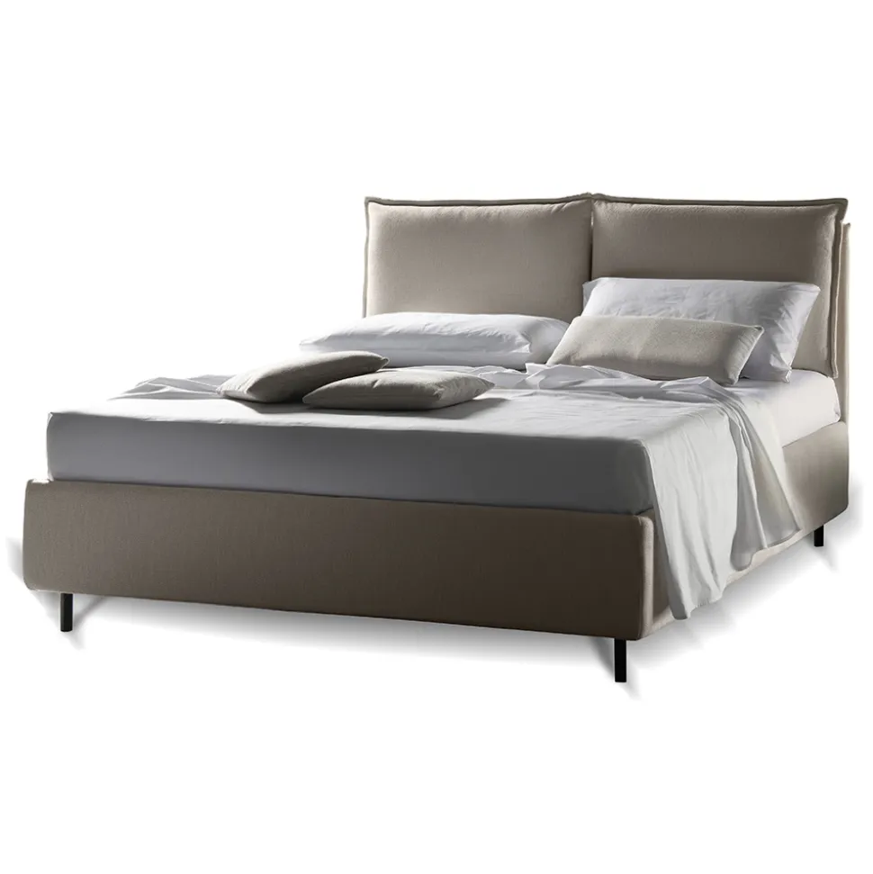 Letto Matrimoniale con Box Contenitore Realizzato in Italia - Ernesta