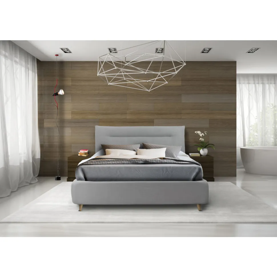 Letto Matrimoniale con Contenitore Opzionale Realizzato in Italia - Ciccio