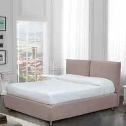 Letto Matrimoniale con Contenitore Opzionale e Piedini Made in Italy - Birba