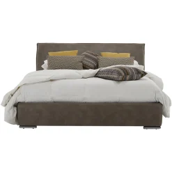 Letto Matrimoniale con Contenitore in Tessuto o Ecopelle Made in Italy – Doremì