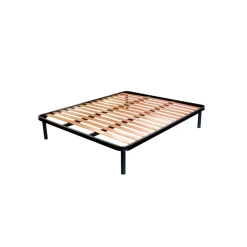 Letto Matrimoniale con Giroletto in Ferro Made in Italy - Ombra