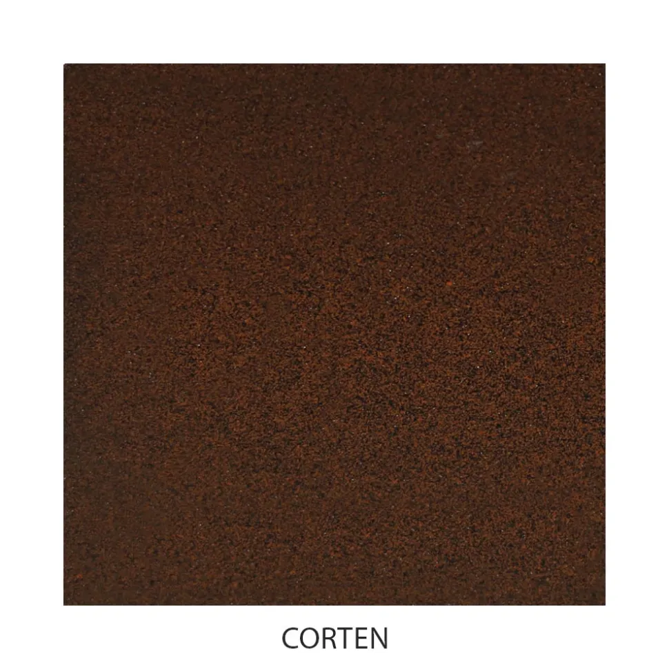 Letto Matrimoniale con Pediera Coordinata Corten - Peter