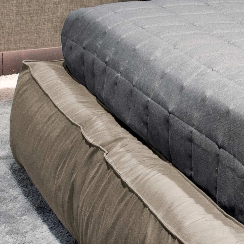 Letto Matrimoniale con Rete e Contenitore Opzionale Made in Italy - Ribelle