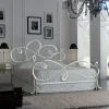 Letto Matrimoniale con Testata in Ferro Pieno Made in Italy - Nebbia
